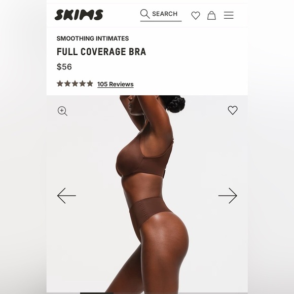 [Skims] NWT Smoothing Full Coverage Lightly Lined Bra - Picture 2 of 6